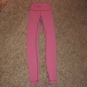 Pink lulu lemon leggings